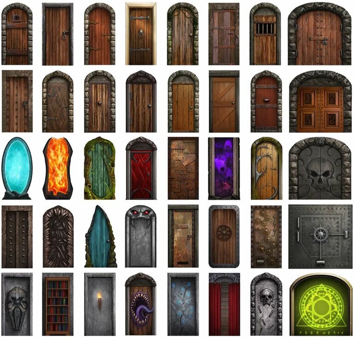 Puertas de caja grande o mazmorra