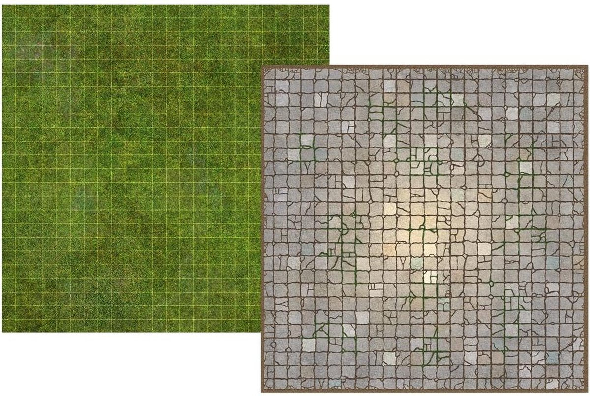 Battle Mat Board - Grassland & Dungeon