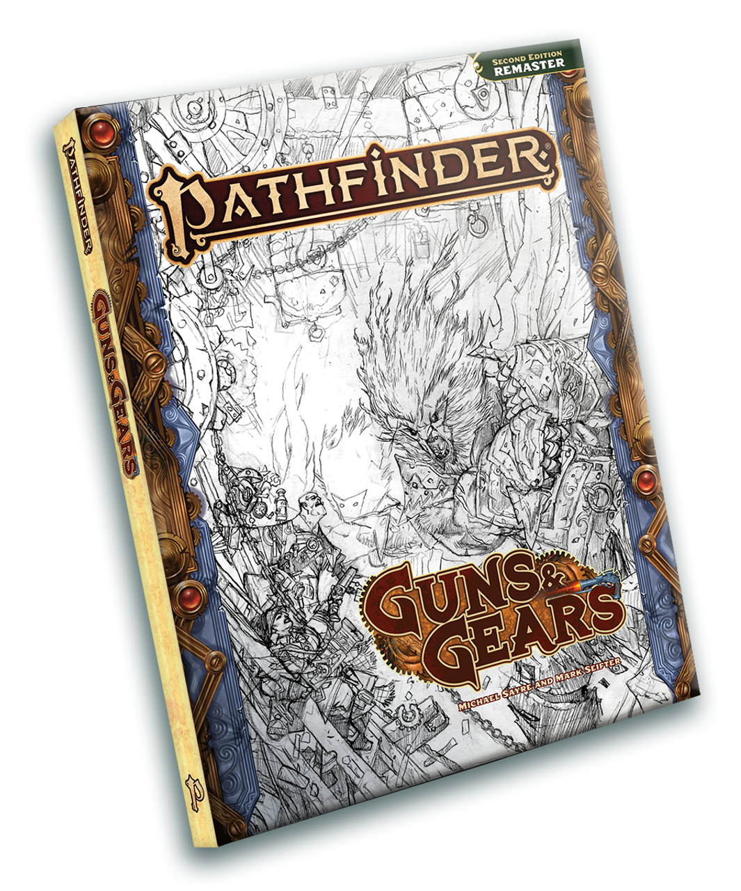 Portada del boceto remasterizado de Pathfinder Guns & Gears