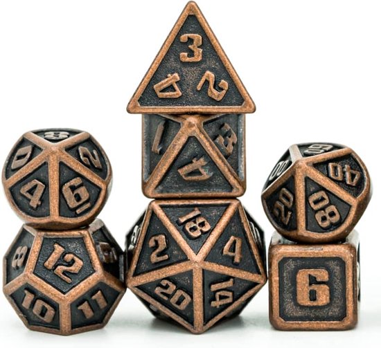 Mini juego de dados de metal