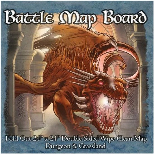 Battle Mat Board - Grassland & Dungeon