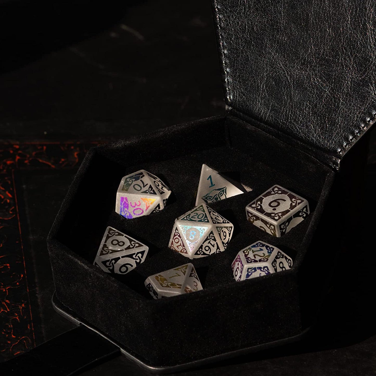 White Quartz Dice Set
