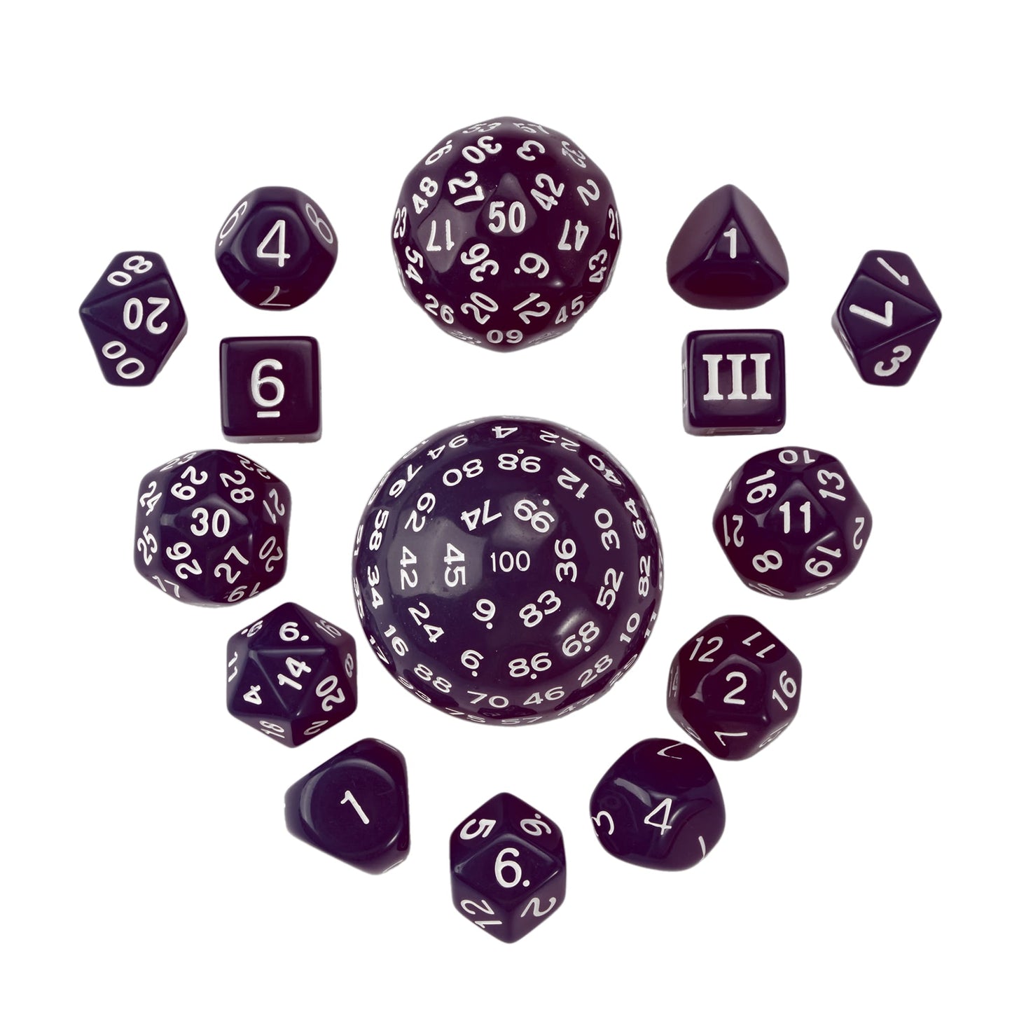 15 Piece Colored Dice Set