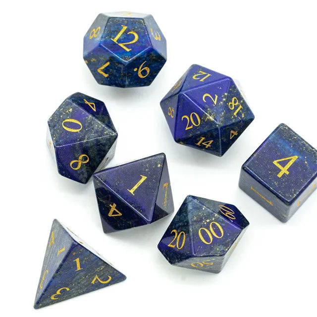 Dobbelstenen Set Lapis Lazulli