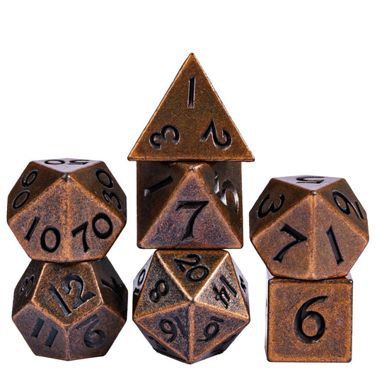 Mini juego de dados de metal