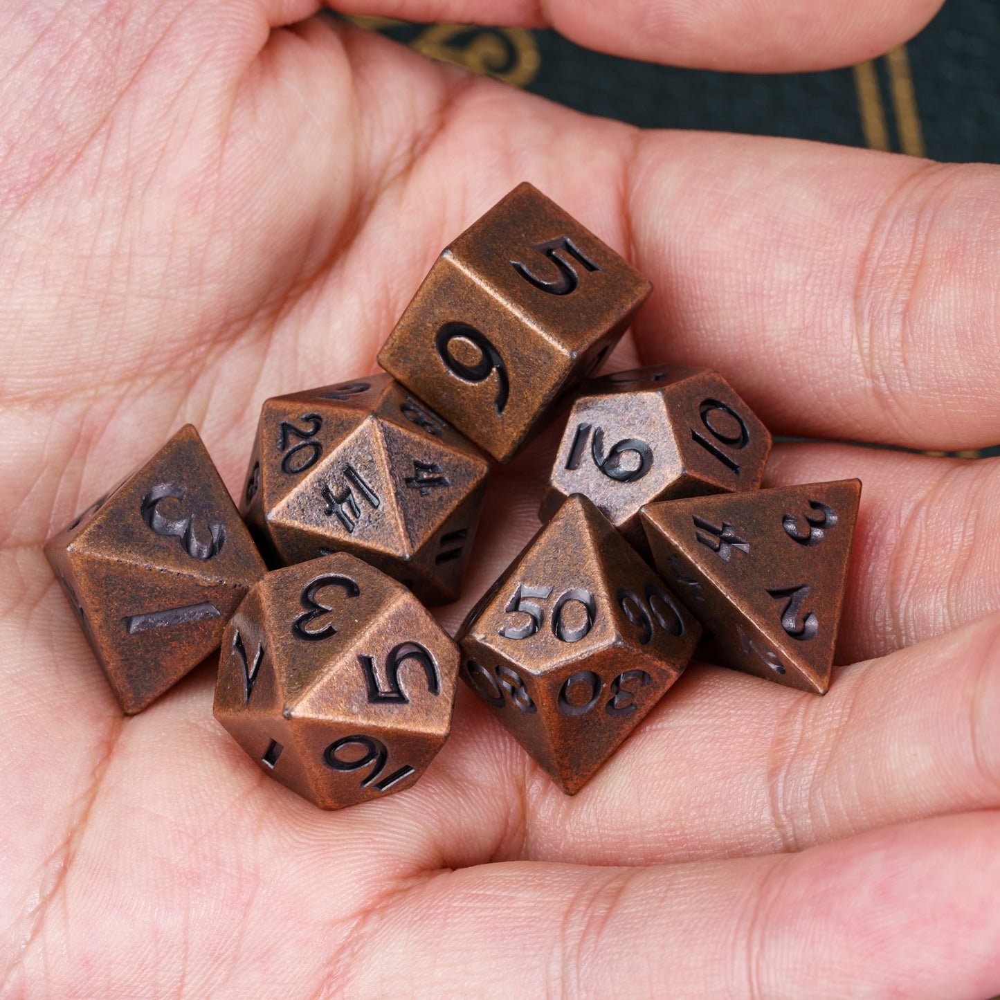 Mini Metalen Dobbelstenen Set
