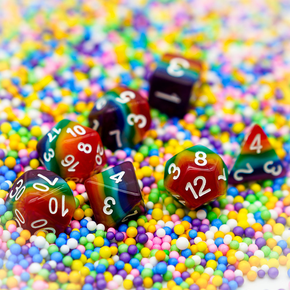 Rainbow Dice Set