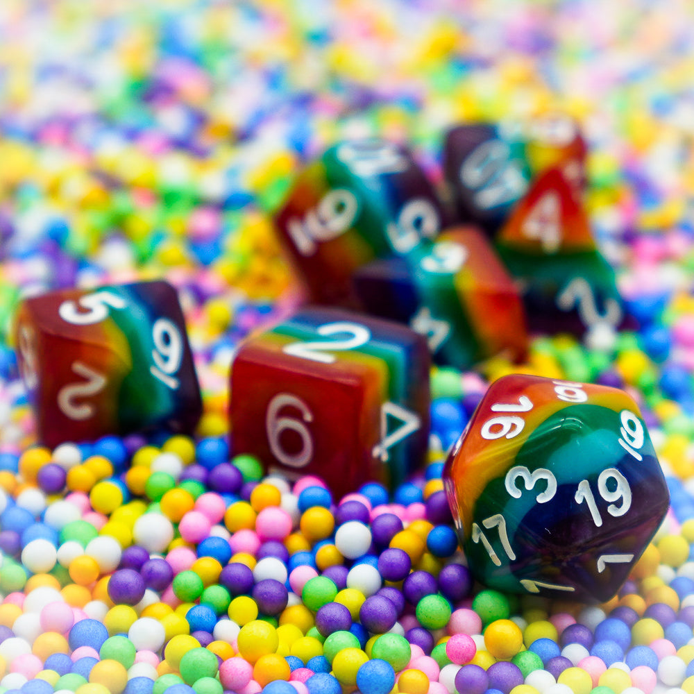 Rainbow Dice Set