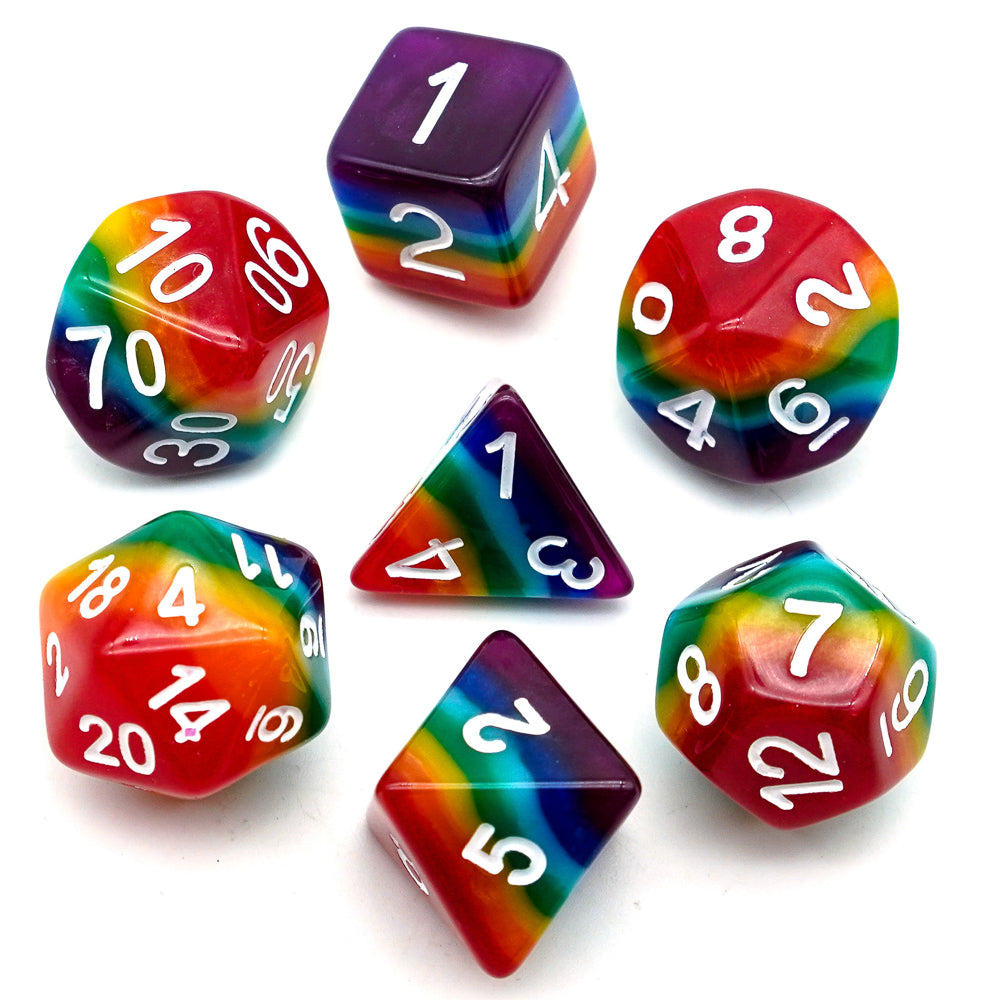 Rainbow Dice Set
