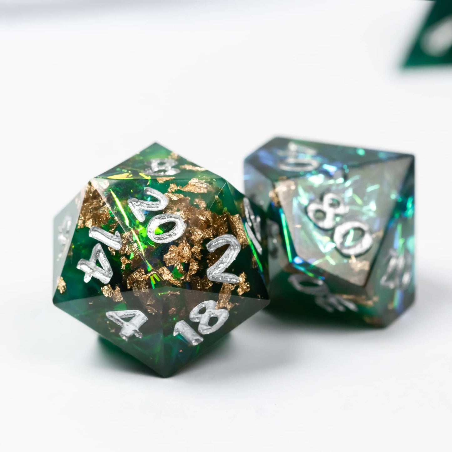 Glitter Papier Handgemaakte Dobbelstenen Set