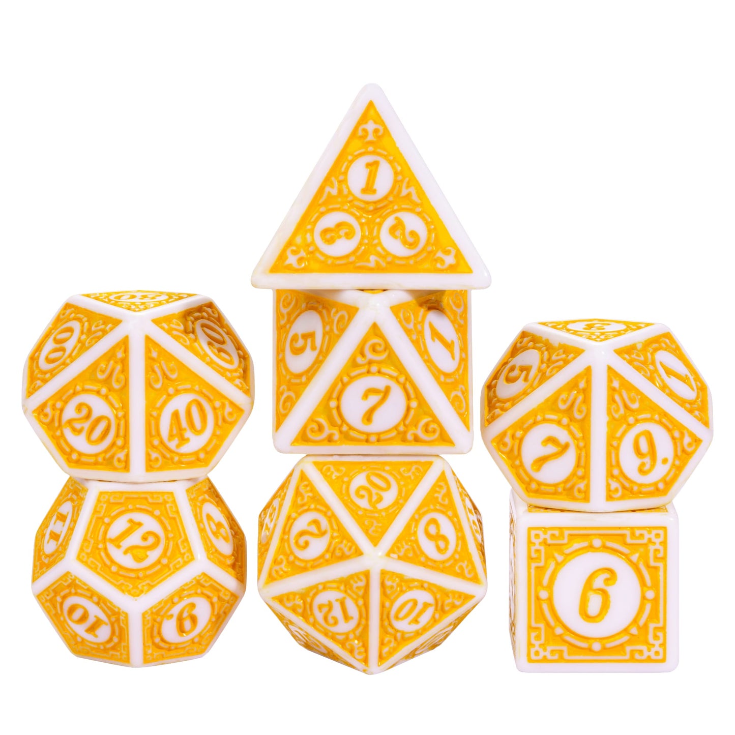 Gekleurde Patroon Dobbelstenen Set