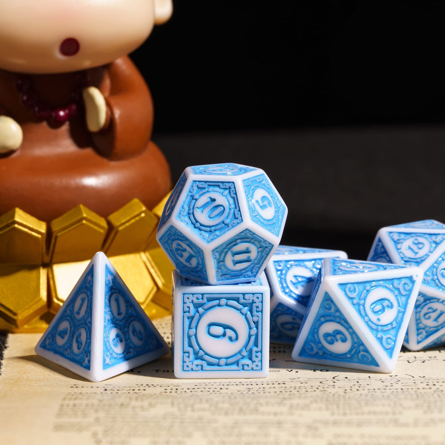 Gekleurde Patroon Dobbelstenen Set