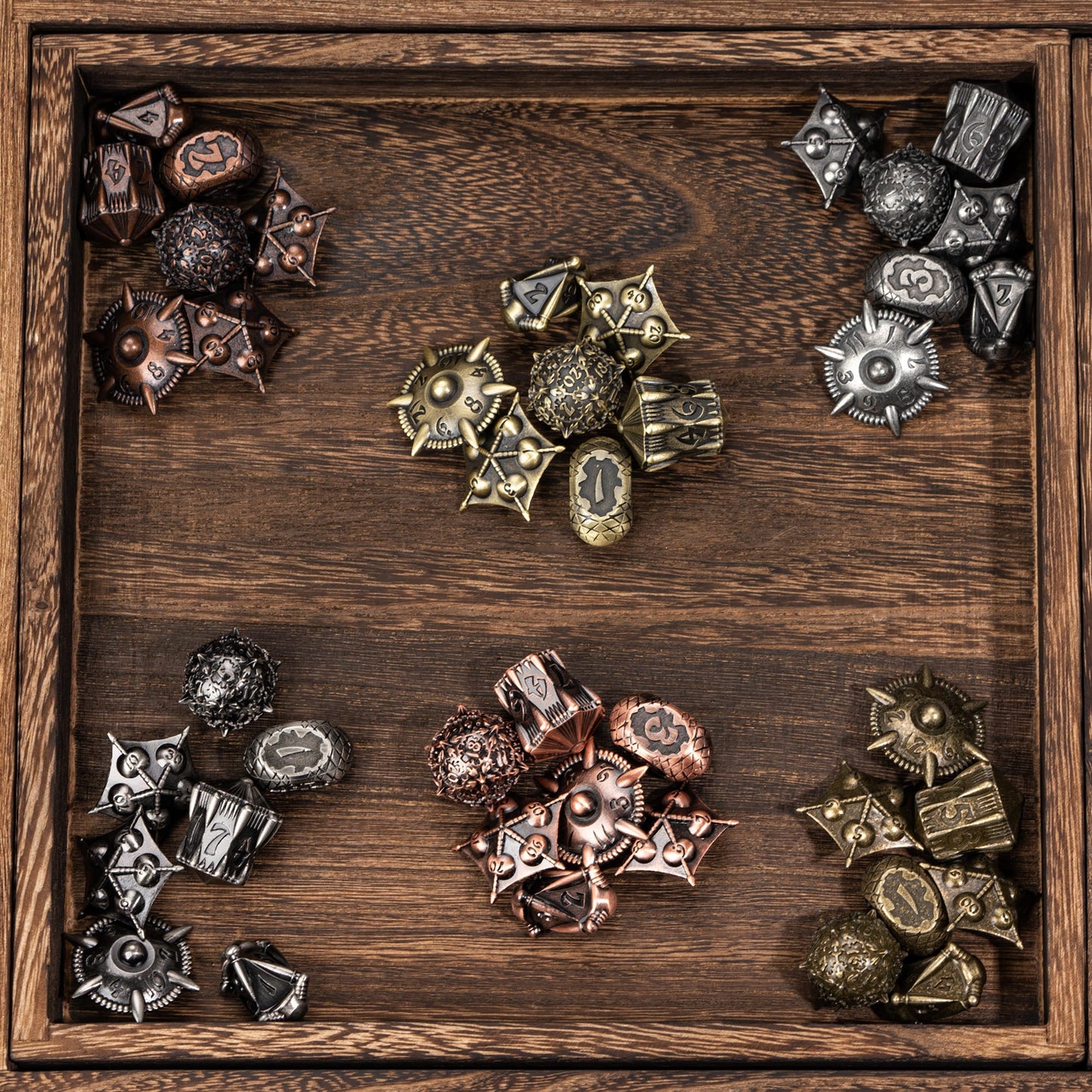 Dragon Egg Unique Metal Dice Set