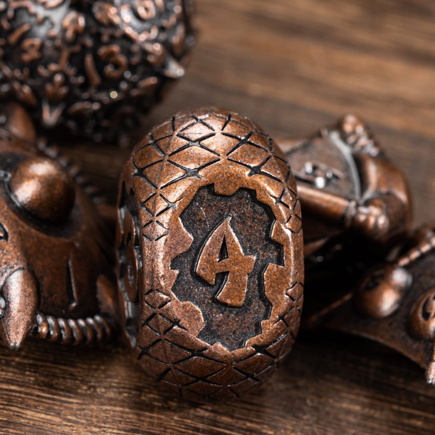 Dragon Egg Unique Metal Dice Set