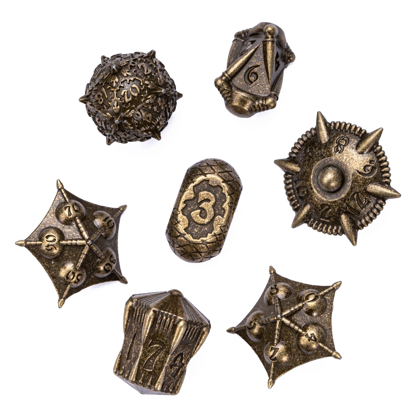 Dragon Egg Unique Metal Dice Set