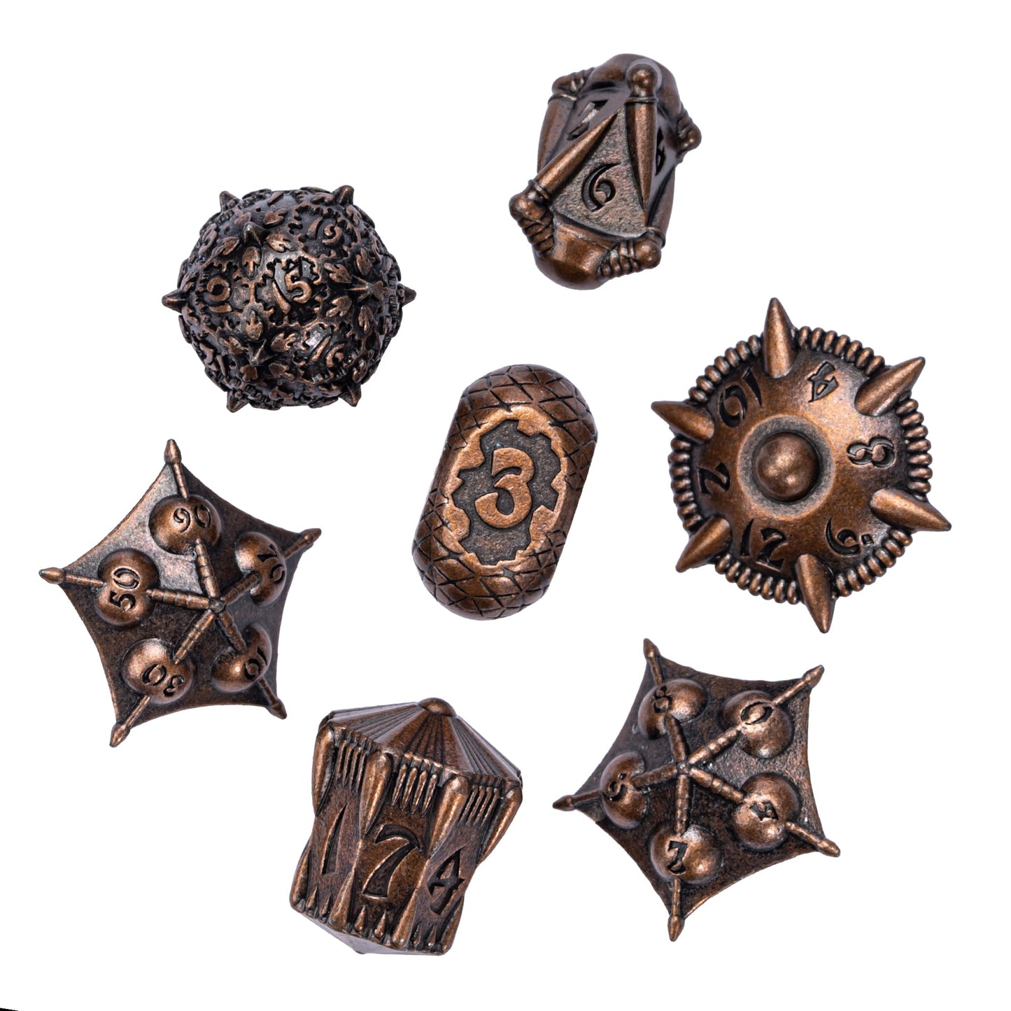 Dragon Egg Unique Metal Dice Set