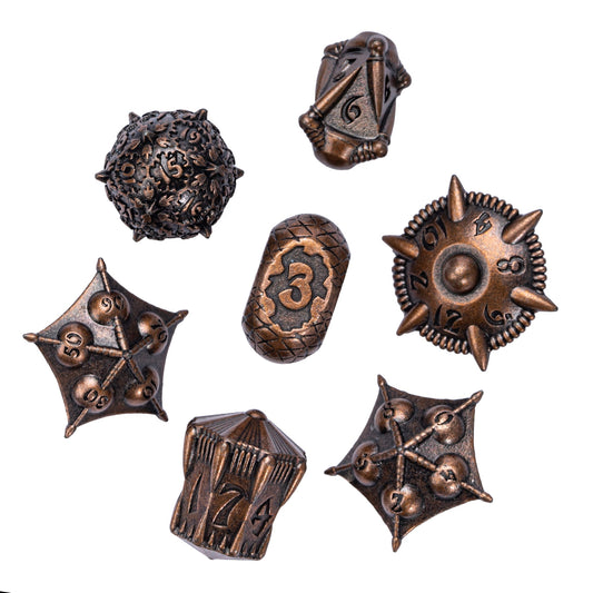 Juego de dados de metal único Dragon Egg