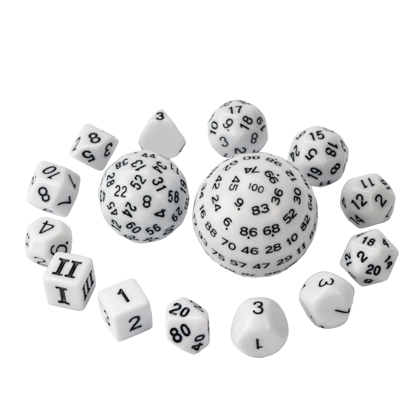 15 Piece Colored Dice Set