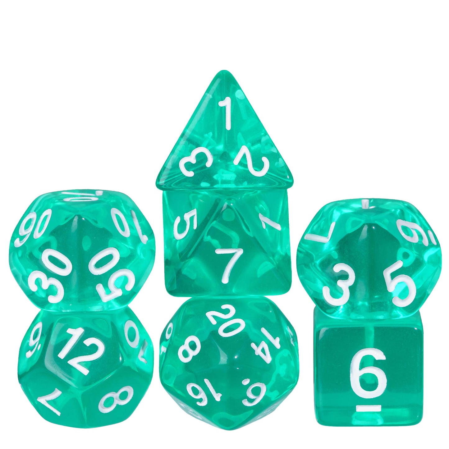 Transparante Dobbelstenen Set