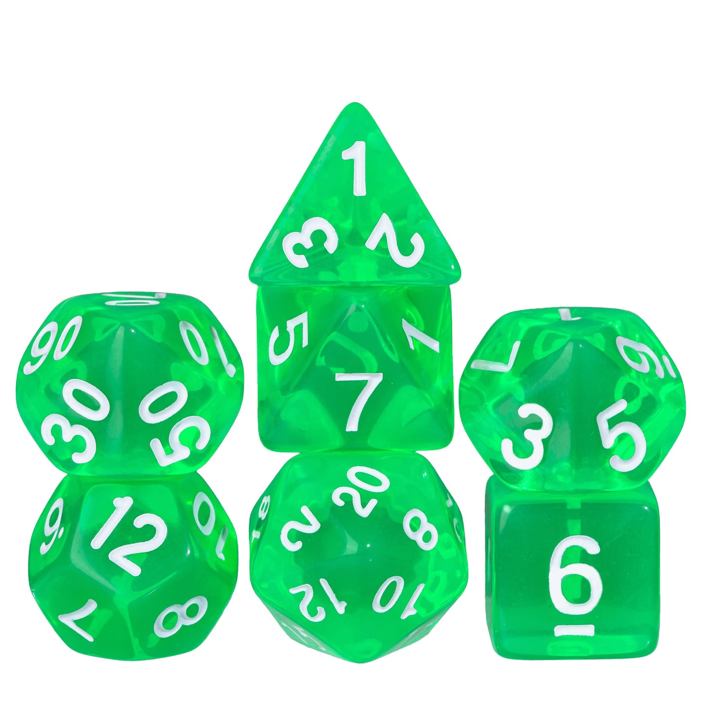 Transparante Dobbelstenen Set