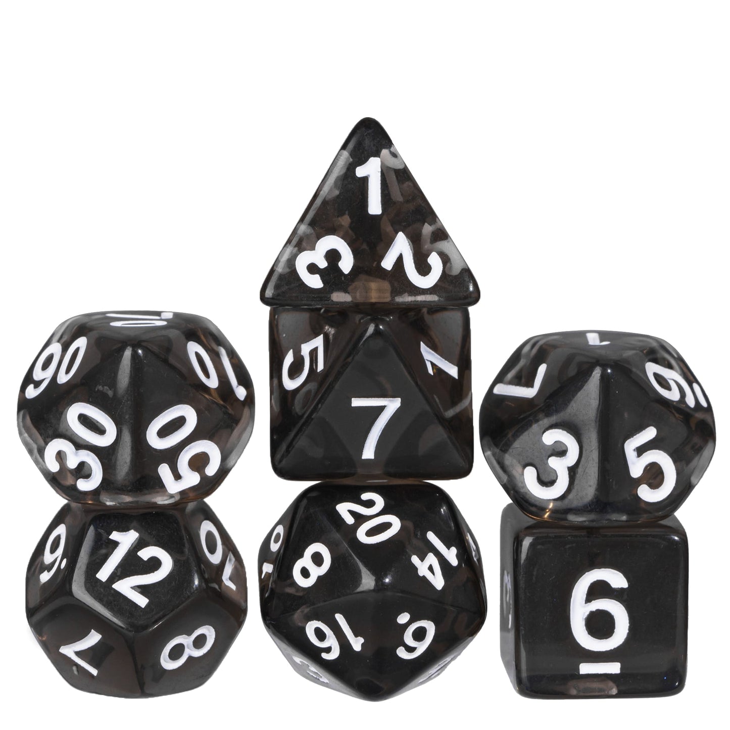 Transparante Dobbelstenen Set