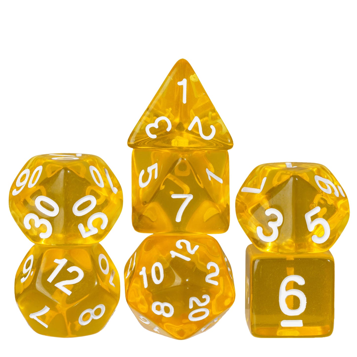 Transparante Dobbelstenen Set