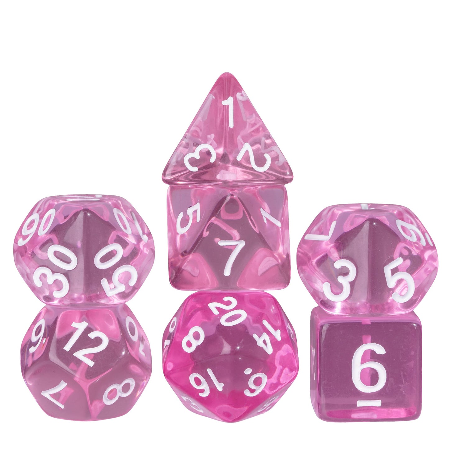 Transparante Dobbelstenen Set