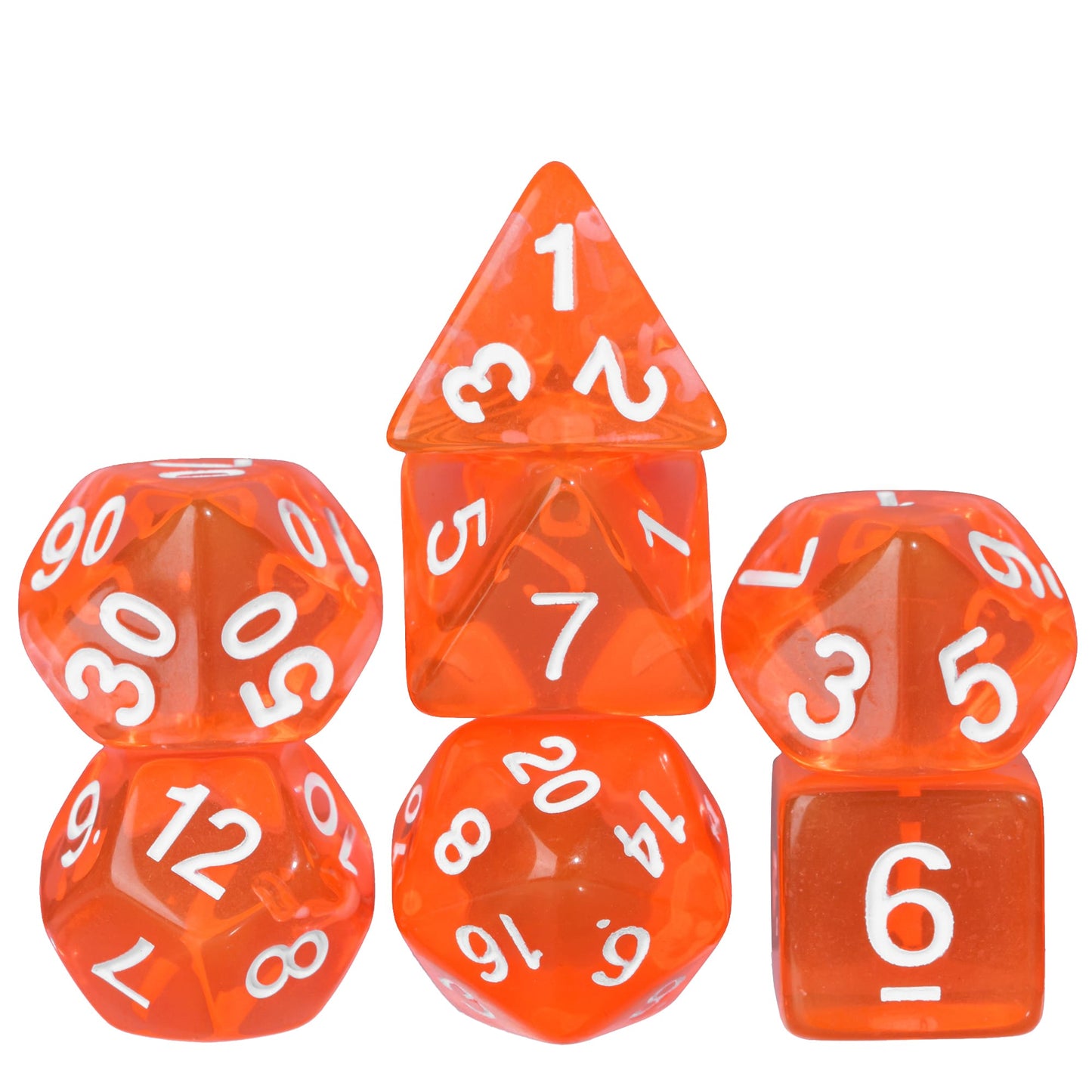 Transparante Dobbelstenen Set