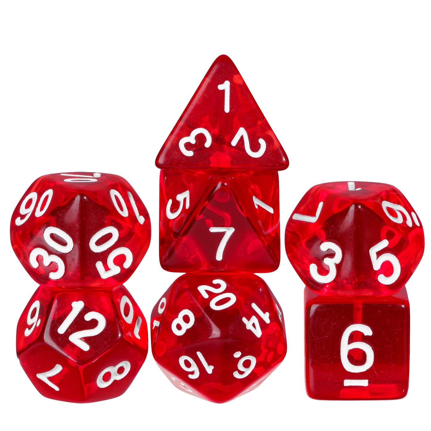 Transparante Dobbelstenen Set