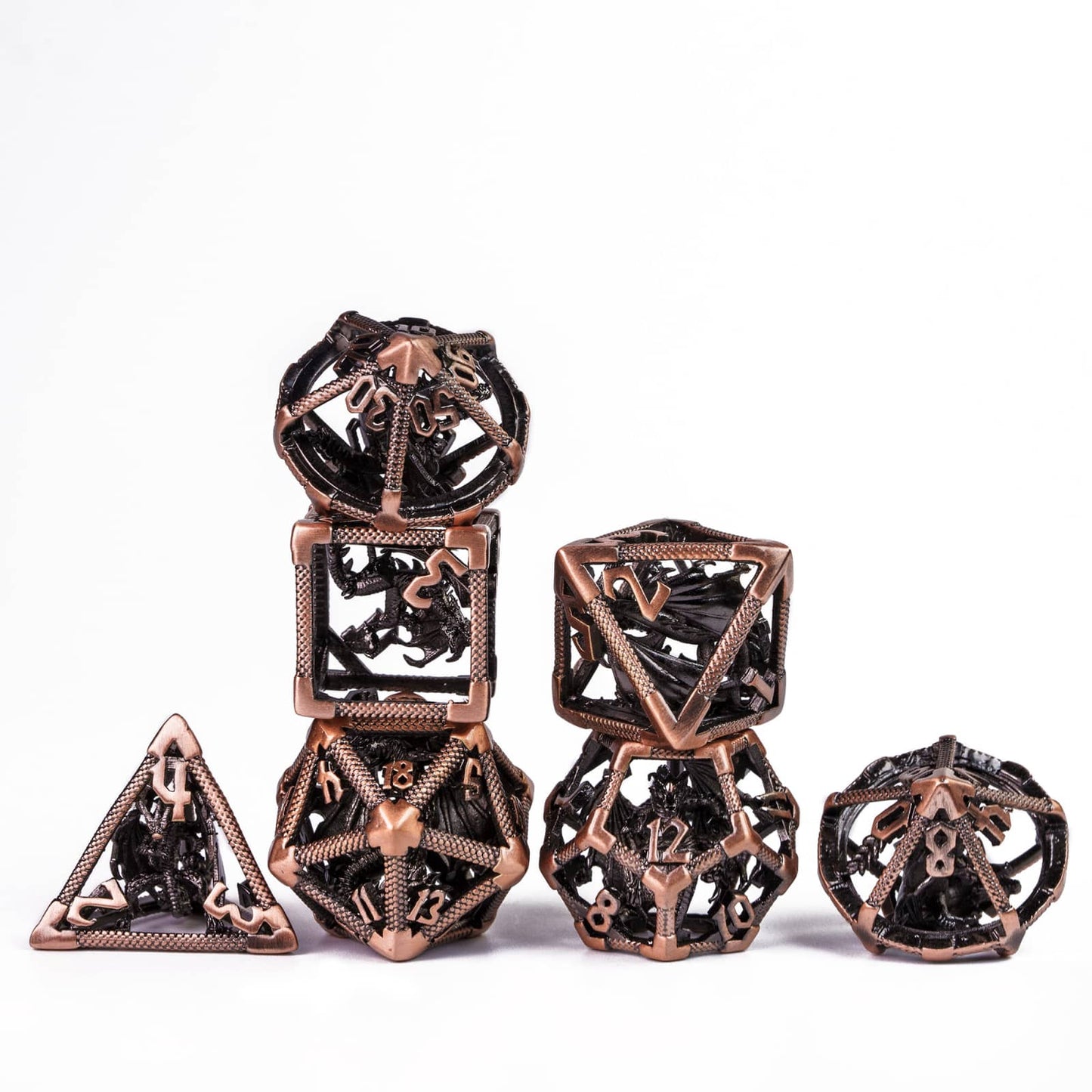 Retro Holle Bronze dobbelstenen