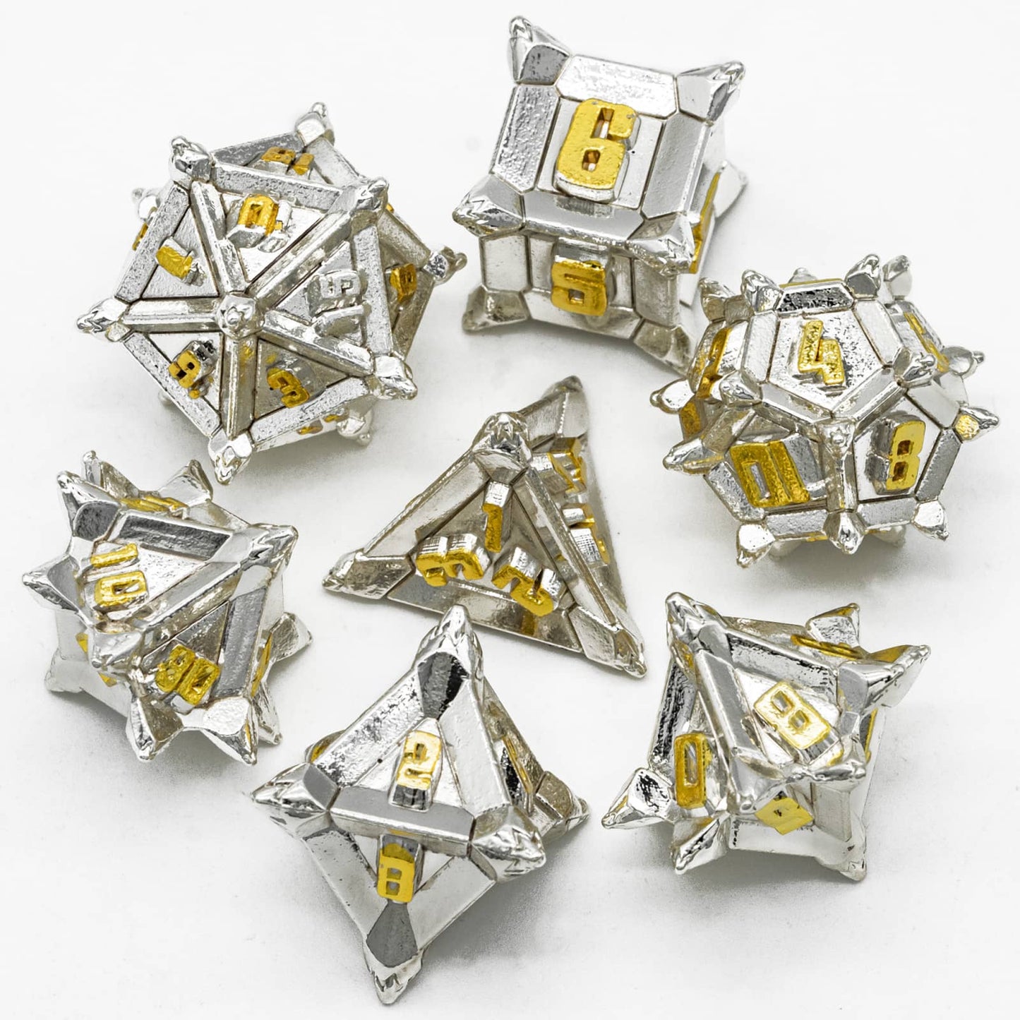 Pinwheel Metalen Dobbelstenen Set