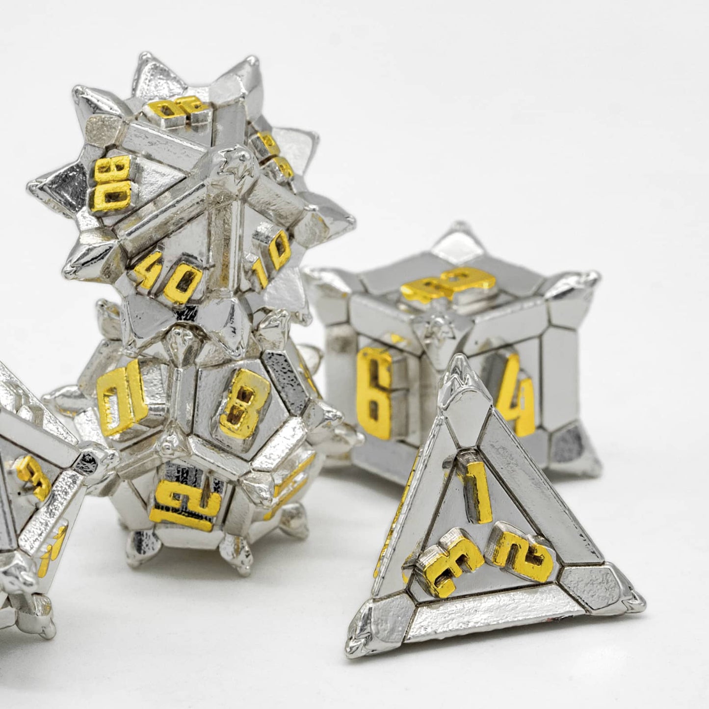 Pinwheel Metalen Dobbelstenen Set