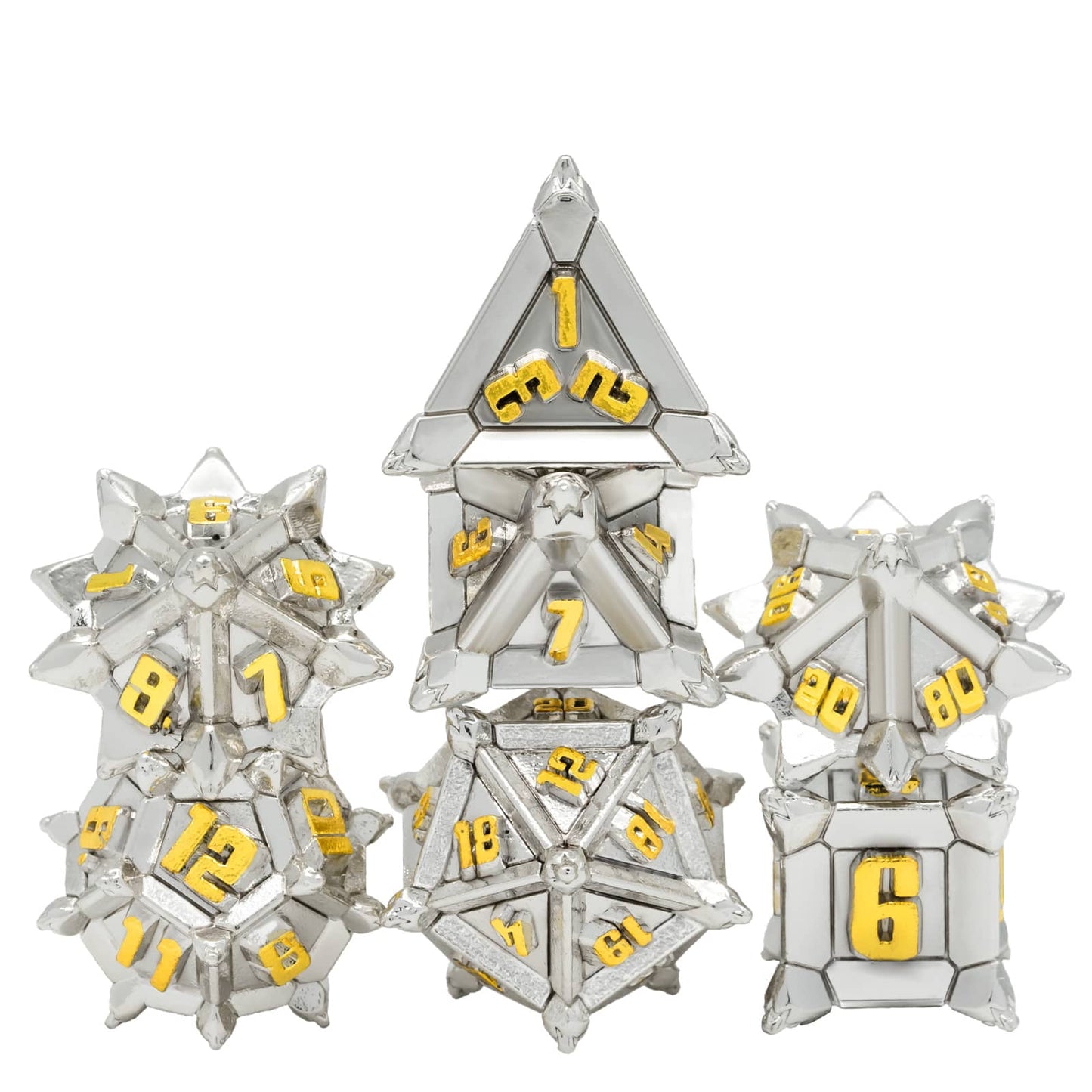 Pinwheel Metalen Dobbelstenen Set