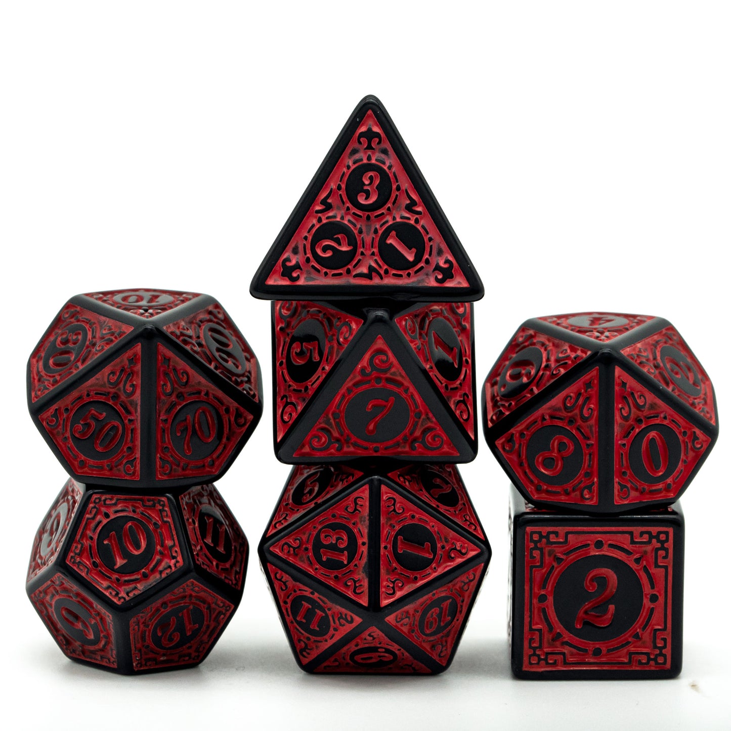 Versierde Dobbelstenen Set