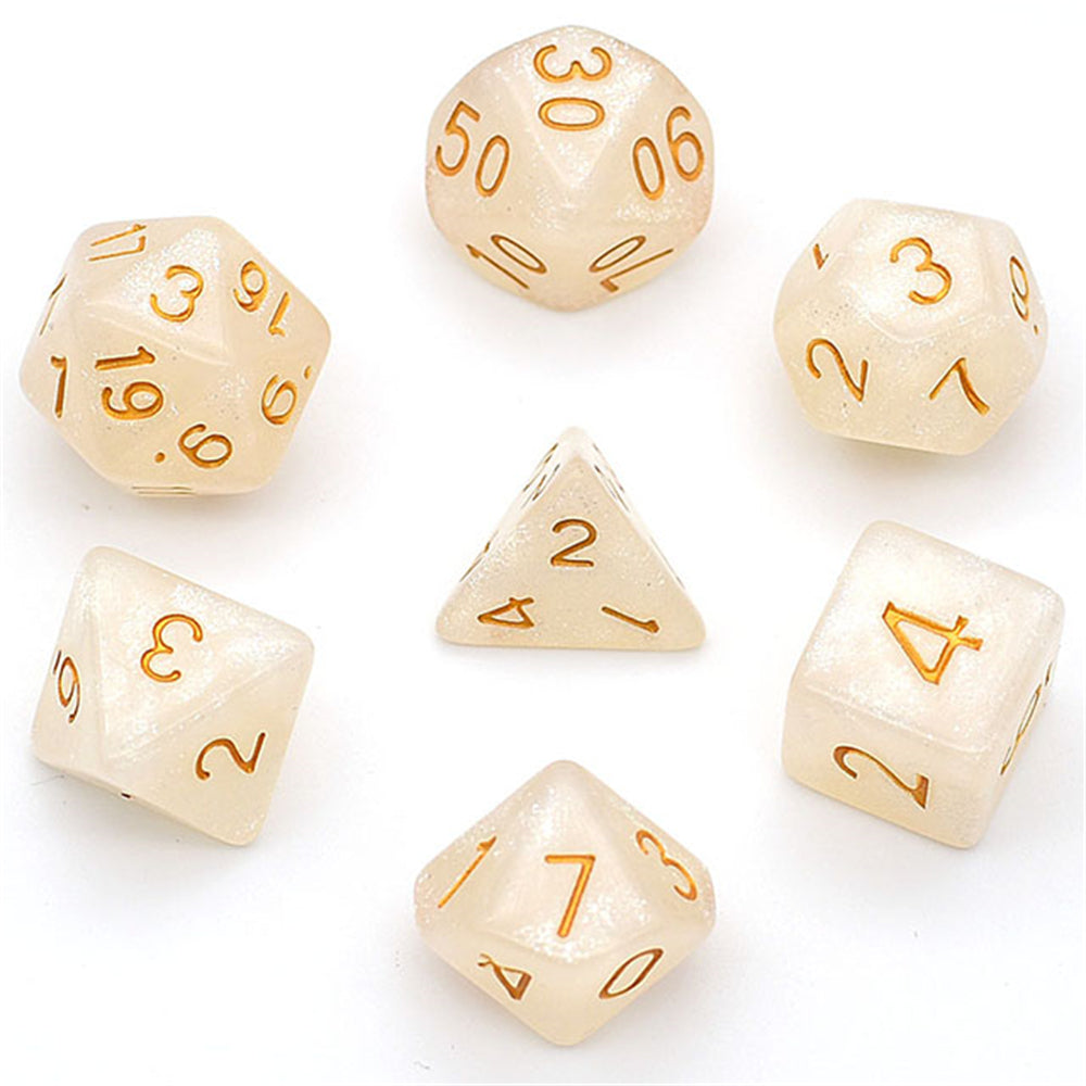 Glitter Dobbelstenen Set
