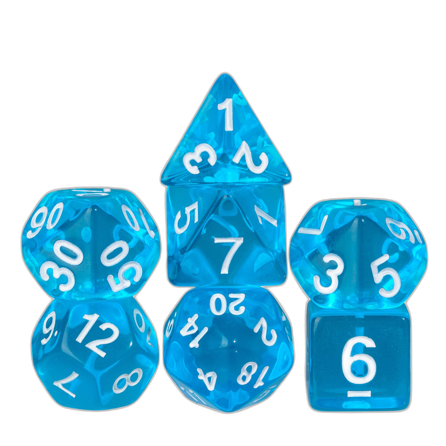 Transparante Dobbelstenen Set