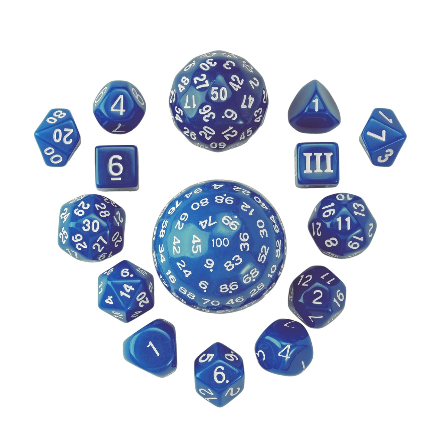 15 Piece Colored Dice Set