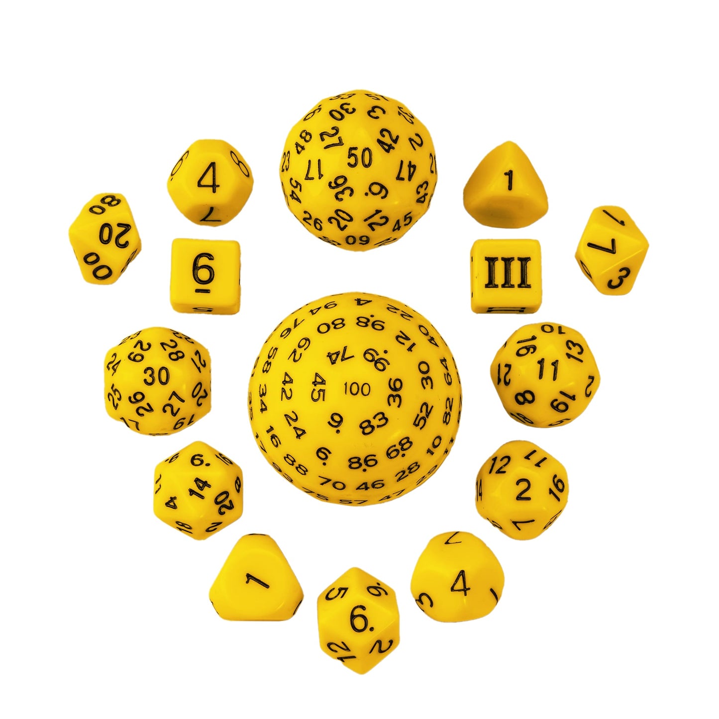 15 Piece Colored Dice Set