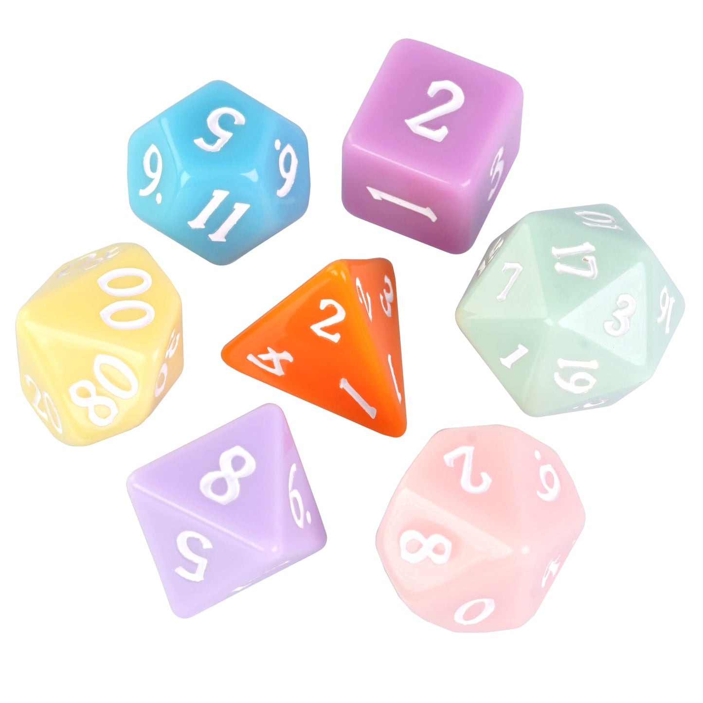 Pastel Dice Set