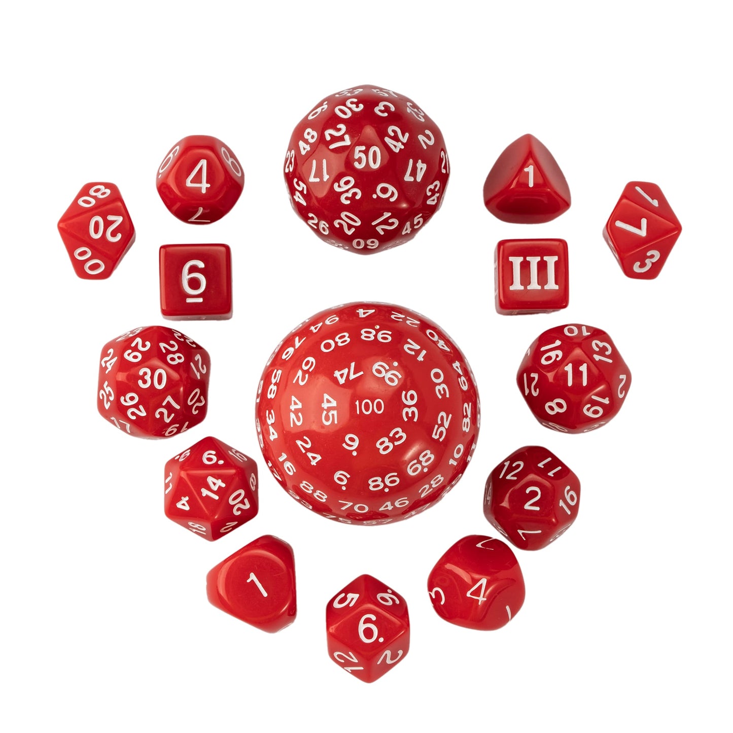 15 Piece Colored Dice Set