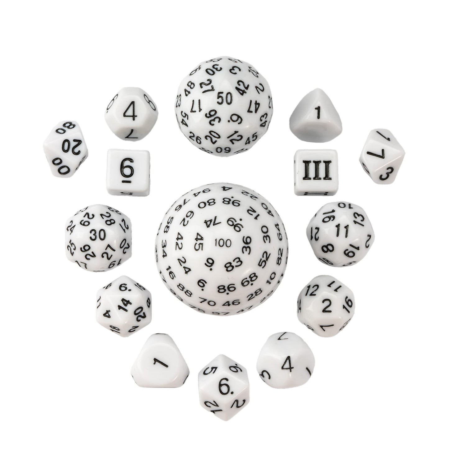 15 Piece Colored Dice Set