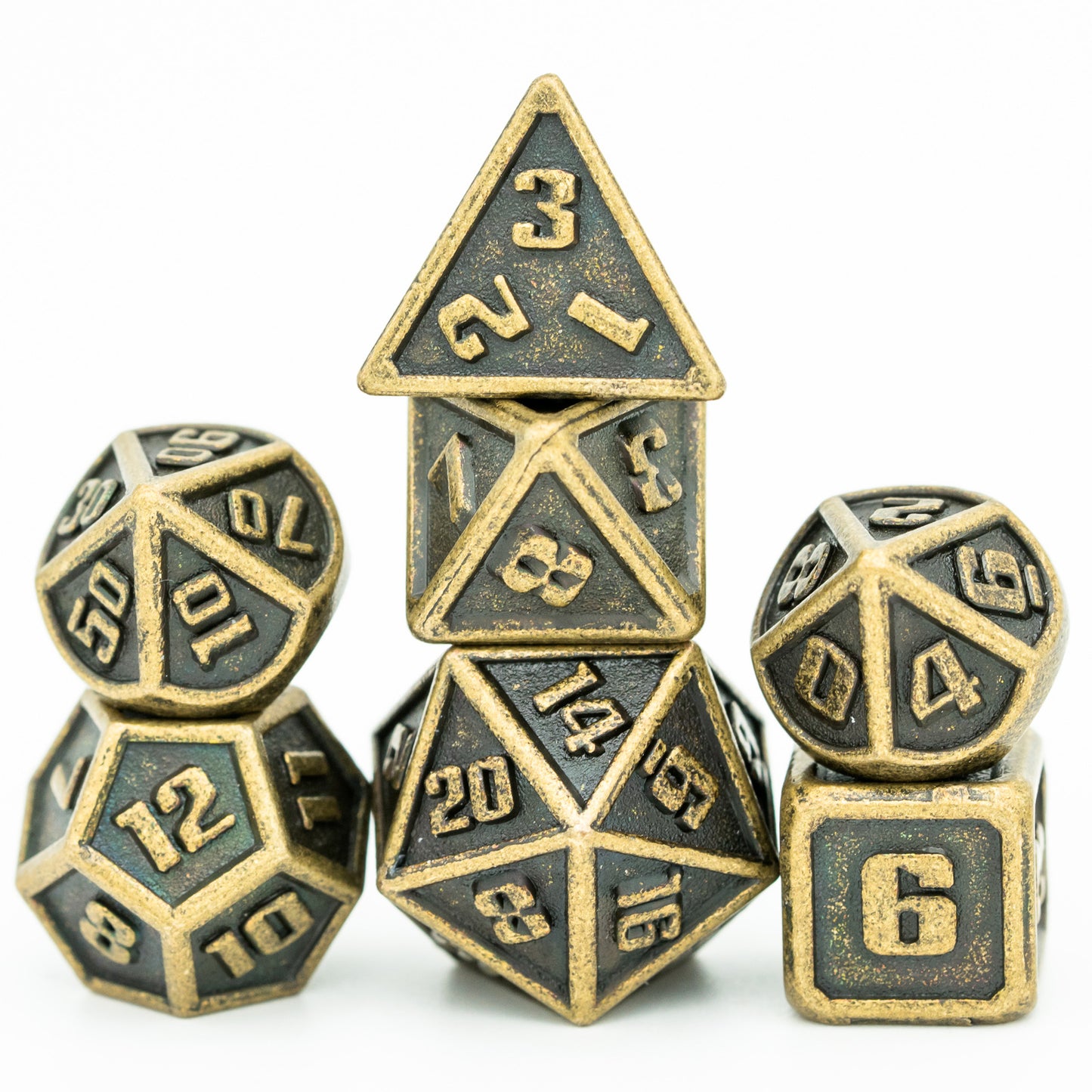 Mini juego de dados de metal