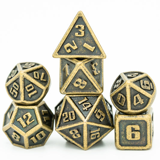 Mini juego de dados de metal