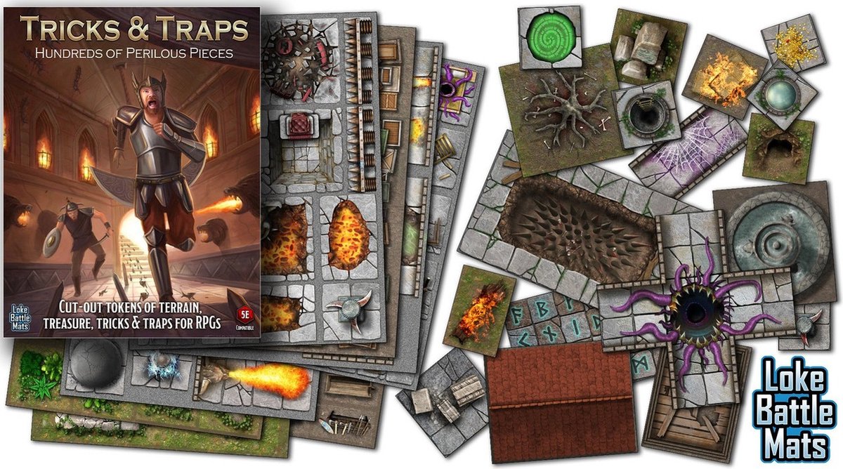 Box of Tricks & Traps cut out tokens