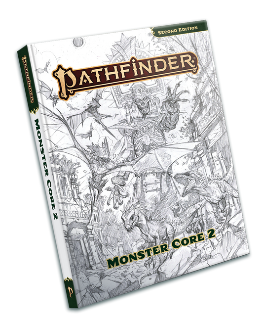 Pathfinder RPG Monster Core 2 Sketch Cover