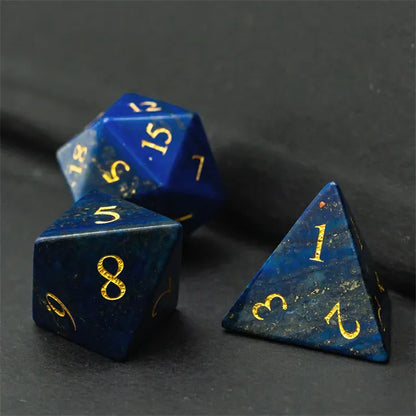 Dice Set Lapis Lazulli