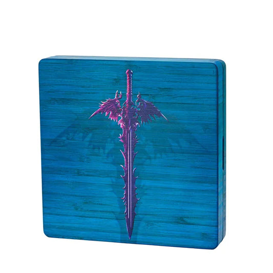 Wooden Dice Tray Blue