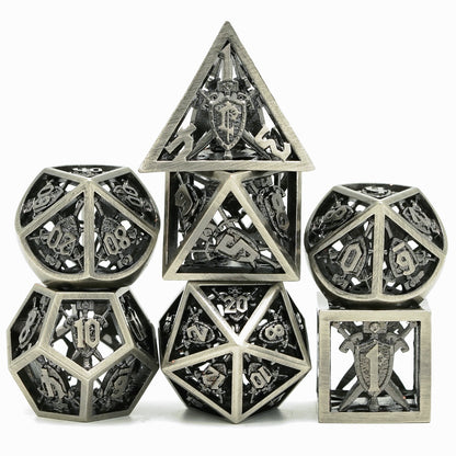 Genvi Metal Dice Retro Hollow Shield (Human Invincible)