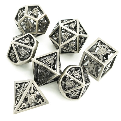 Genvi Metal Dice Retro Hollow Shield (Human Invincible)