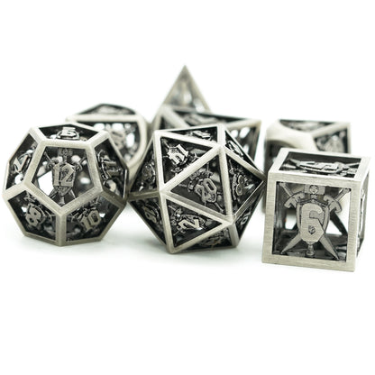 Genvi Metal Dice Retro Hollow Shield (Human Invincible)